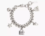 PULSERA CON DIJES MINI ICON PLATA